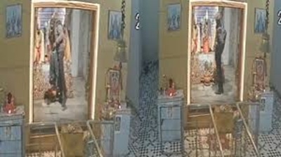 शहडोल; पहले दिखाई भक्ति, फिर मन्दिर से मुकुट चुरा ले गया चोर!